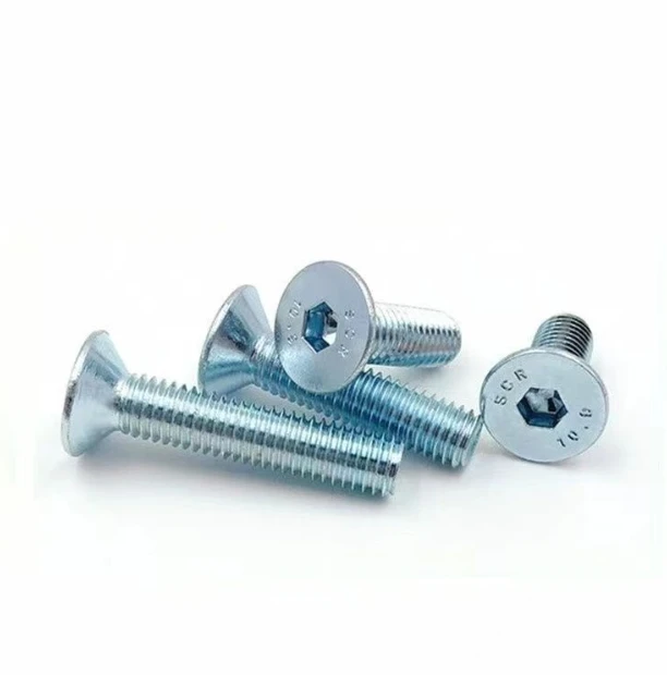 DIN 7991 Blue-White Zinc Plated Countersunk Socket Head Cap Screws suppliers