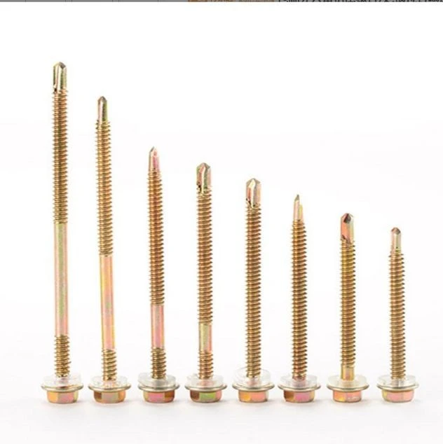 Hex Flange Head Self Drilling Screws With PVC Washer suppliers